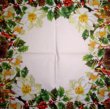 111 Weihnachten Blumen - 3-lagig - Stewo
